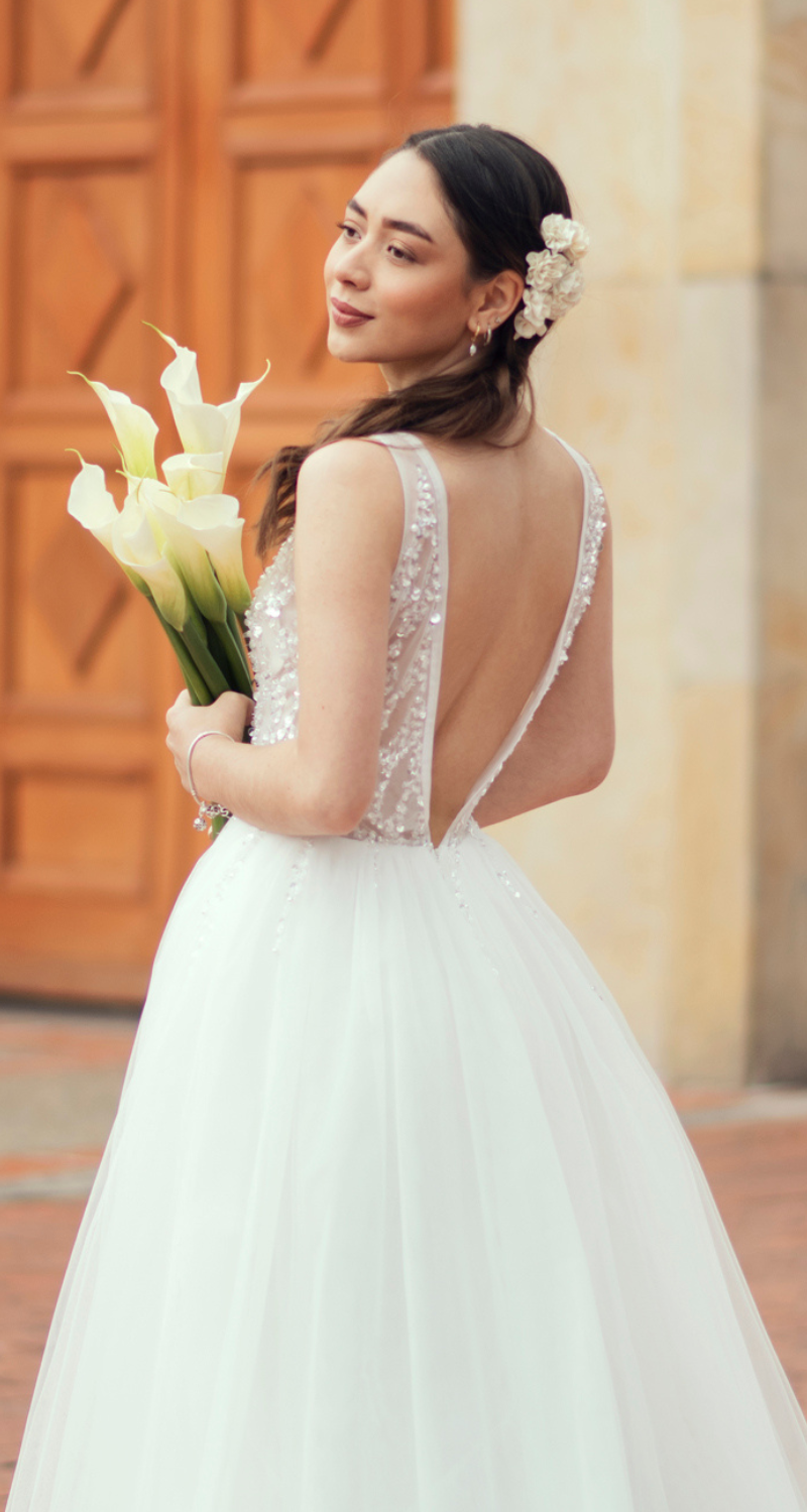 Vestido de novia estilo princesa